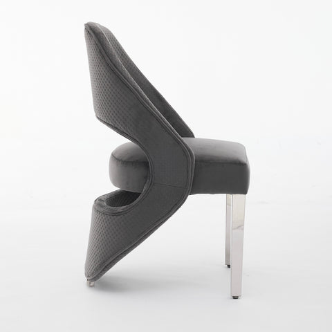 Santorini Grey Silver Dining Chairs