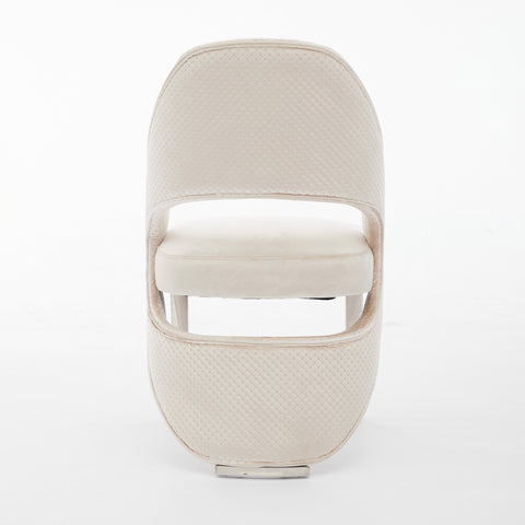Santorini Cream Silver Dining Chairs