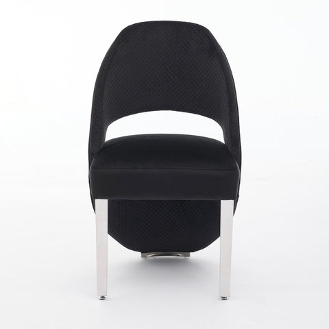 Santorini Black Silver Dining Chairs