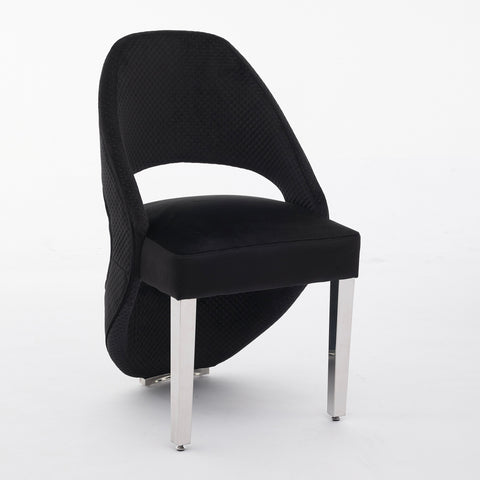 Santorini Black Silver Dining Chairs