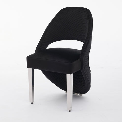 White Sorrento with Santorini Black Silver Chairs