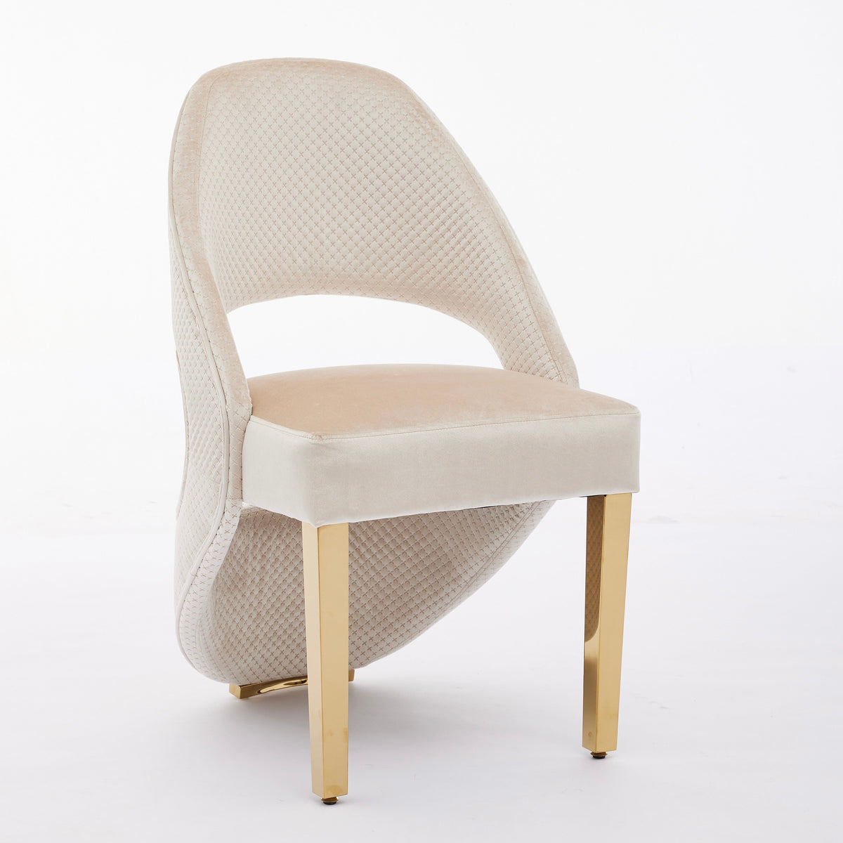 Santorini Cream Gold Dining Chairs