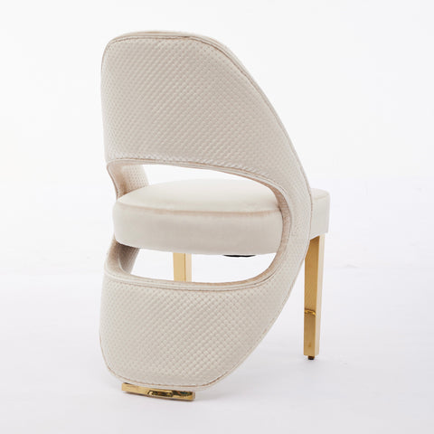 Santorini Cream Gold Dining Chairs