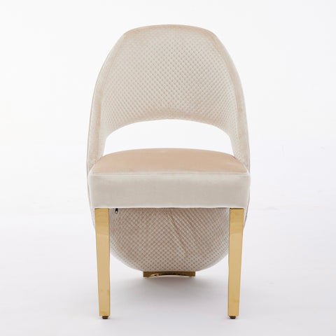 White Sorrento Gold with Santorini Cream Gold Chairs