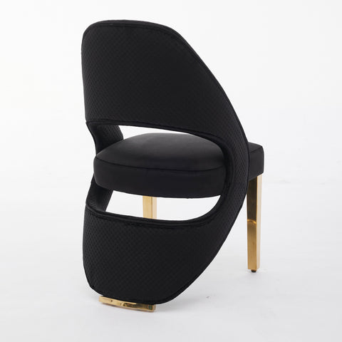 Santorini black Gold Dining Chairs