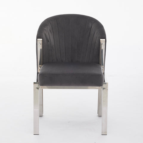 Fabio Grey Silver Dining Chairs