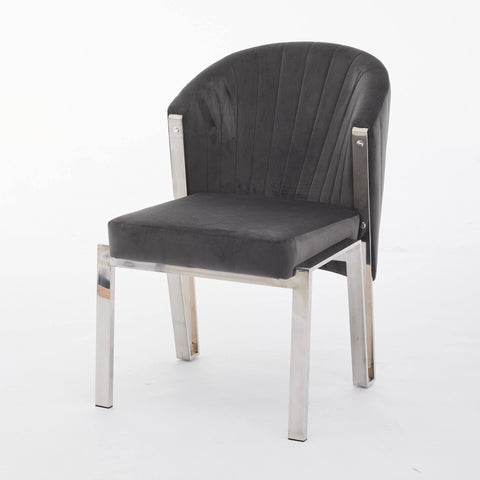 Fabio Grey Silver Dining Chairs