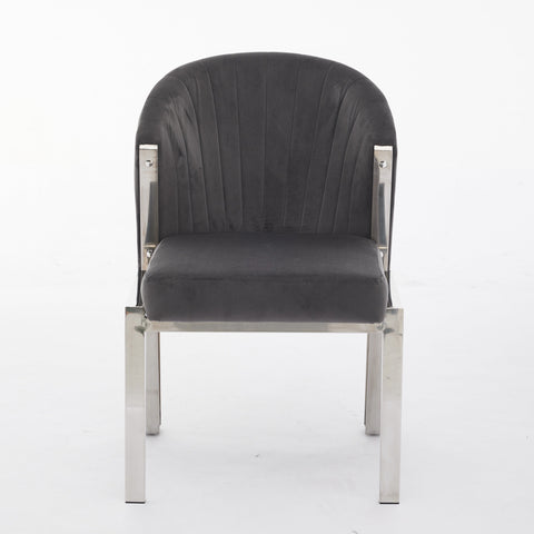 White Sorrento with Fabio Grey Silver Chairs