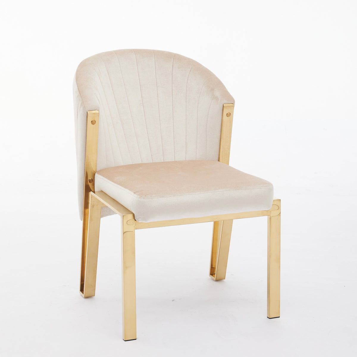 Fabio Cream Gold Dining Chairs