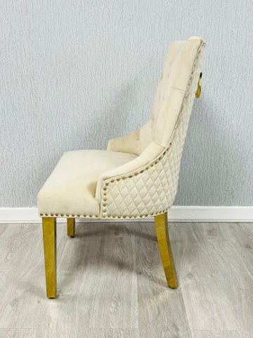 Majestic Ring Knocker Chairs- Mink Gold
