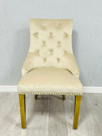 Majestic Ring Knocker Chairs- Mink Gold