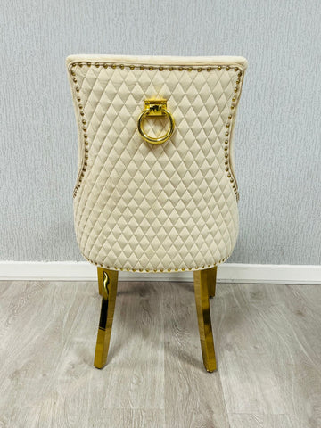 Majestic Ring Knocker Chairs- Mink Gold