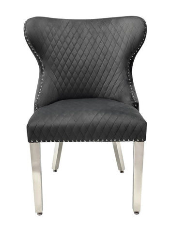 1.3m Round Grey Louis with Dark Grey Valentino