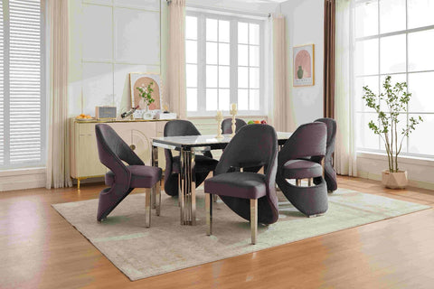 White Sorrento with Santorini Grey Silver Chairs