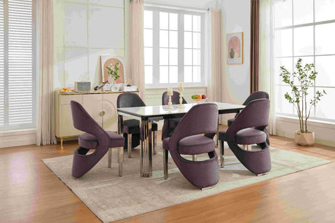 White Sorrento with Santorini Grey Silver Chairs