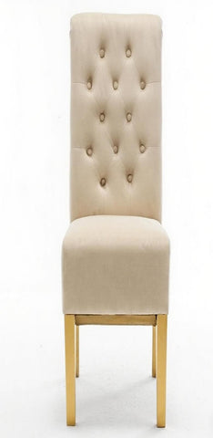 Sofia Cream Gold Lion Knocker Chiars