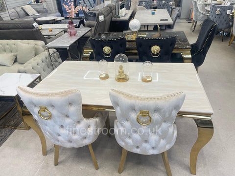 Cream Gold Louis with Cream Gold Ring Knocker Victoria