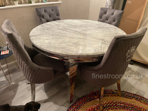1.3M Round Grey Louis with Dark Grey Majestic