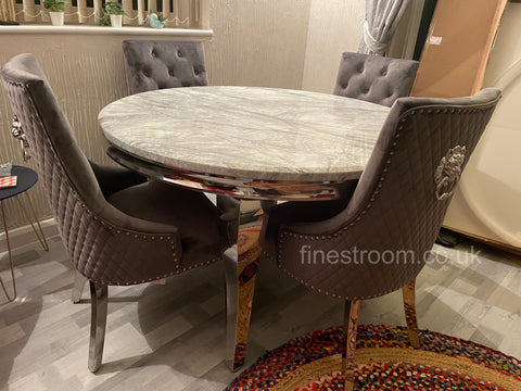 1.3M Round Grey Louis with Dark Grey Majestic