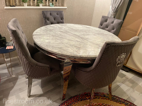 1.3M Round Grey Louis with Dark Grey Majestic
