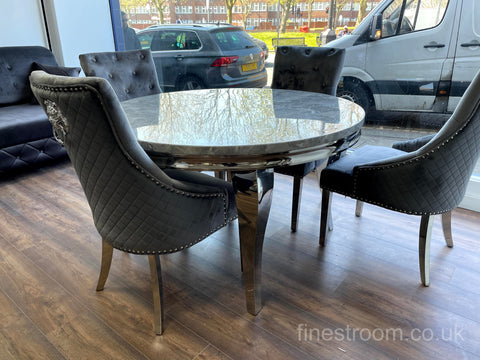1.3M Round Grey Louis with Dark Grey Majestic