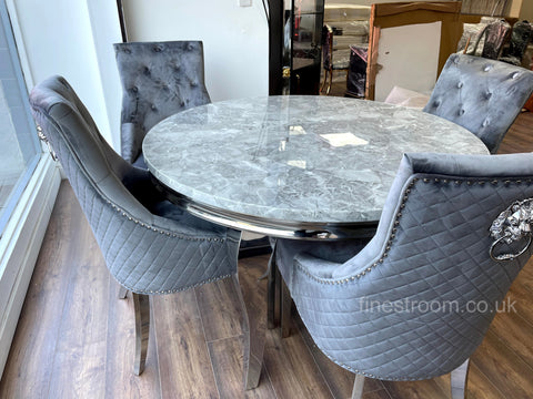 1.3M Round Grey Louis with Dark Grey Majestic