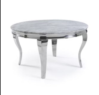 Louis Chrome Dining Table Range