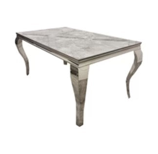 Louis Chrome Dining Table Range
