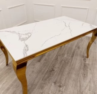 Louis Gold Rectangular/Round Dining Tables