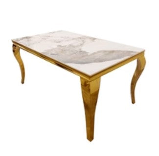Louis Gold Rectangular/Round Dining Tables