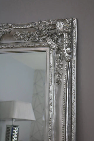 Large Paris Silver Mirror