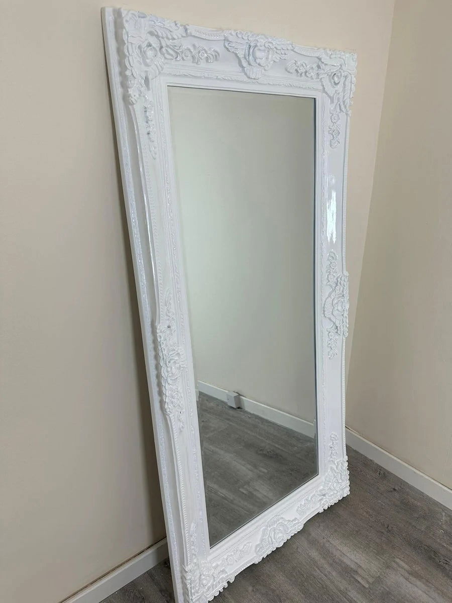 Large Paris White Mirror