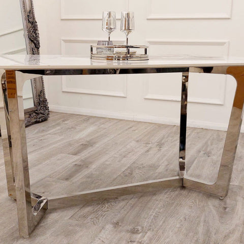 Lucein 1.6 Chrome Dining Table