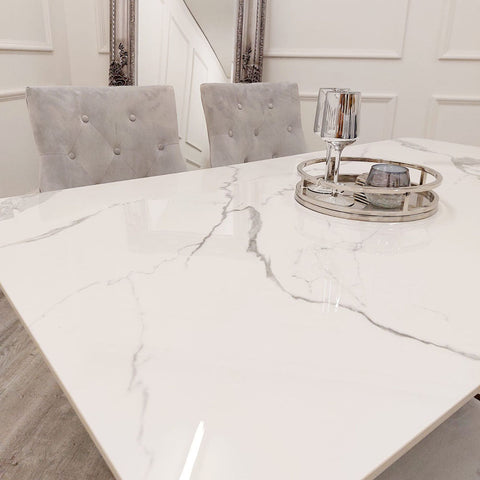 Lucein 1.6 Chrome Dining Table