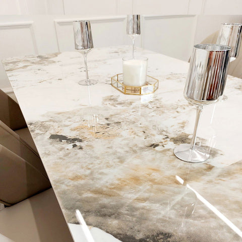 Lucein 1.8 Gold Dining Table