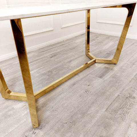 Lucein 1.8 Gold Dining Table