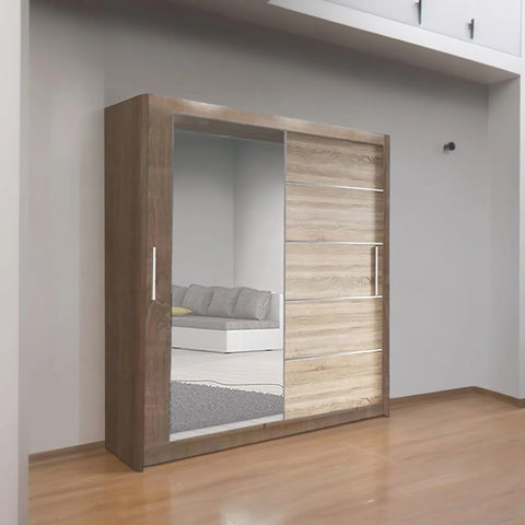 Lyon Mirrored Sliding Door Wardrobe