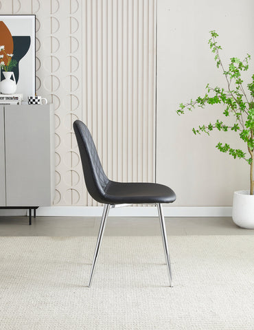 Mexico PU Dining Chairs- Black
