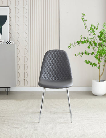 Mexico PU Dining Chairs- Grey