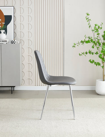 Mexico PU Dining Chairs- Grey