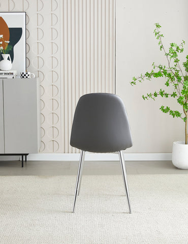 Mexico PU Dining Chairs- Grey