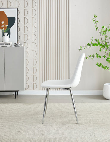 Mexico PU Dining Chairs- White