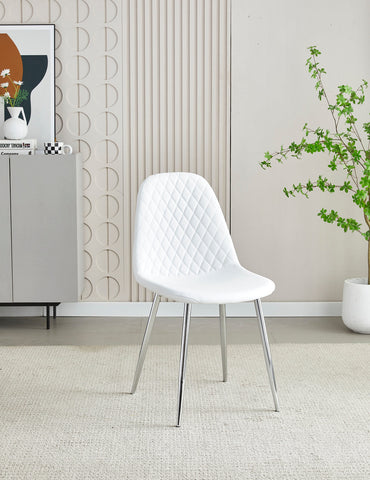 Mexico PU Dining Chairs- White