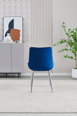 Mortiz Velvet Dining Chair- Blue