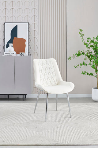 Mortiz Velvet Dining Chair- Cream