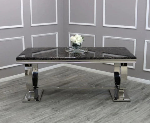 Ariana Chrome Dining Table Range
