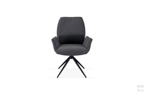 Fairmont 360 Swivel Grey Dining Chair