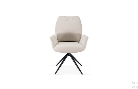 Fairmont 360 Swivel Beige Dining Chair