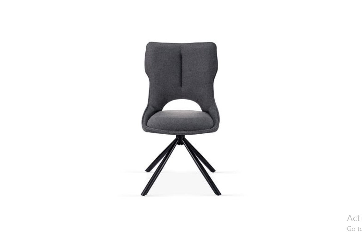 Roseland 360 Swivel Grey Dining Chair