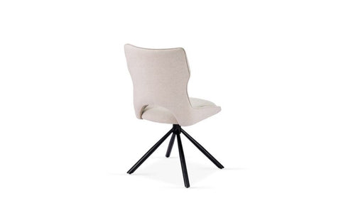 Roseland 360 Swivel Beige Dining Chairs